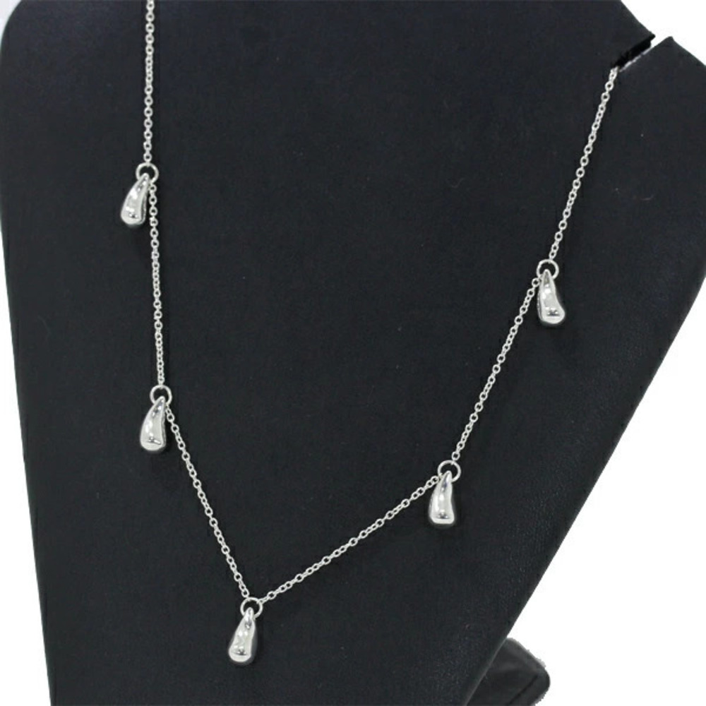 TIFFANY Co Elsa Peretti Teardrop Necklace Sterling Silver